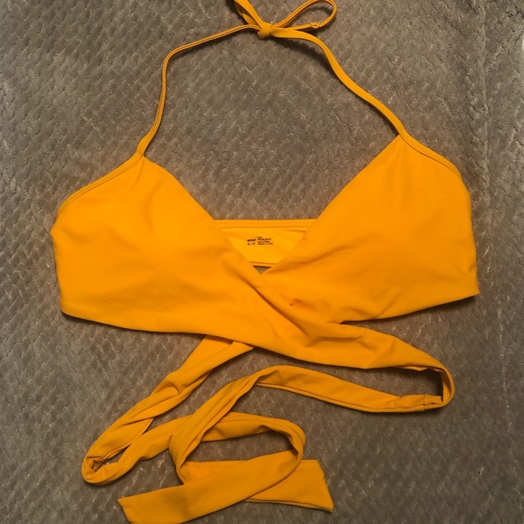 aerie Other - Aerie Wrap Halter Bikini Top Size XL NWT